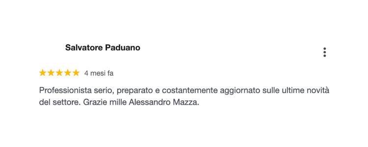 recensione alessandro mazza
